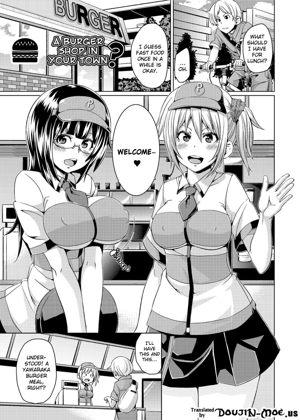 Hentai Manga Comic-A Burger Shop in Your Town?-Read-1